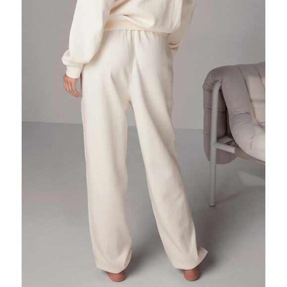 LUNYA Silksweats Reversible Silk Blend Jogger Cream Women's Size M Loungewear - Picture 2 of 10